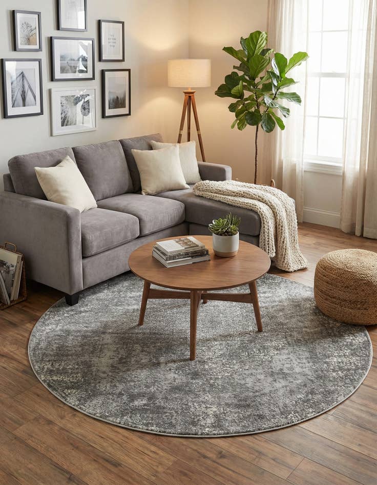 Detail image of 7' x 7' Oregon Round Rug