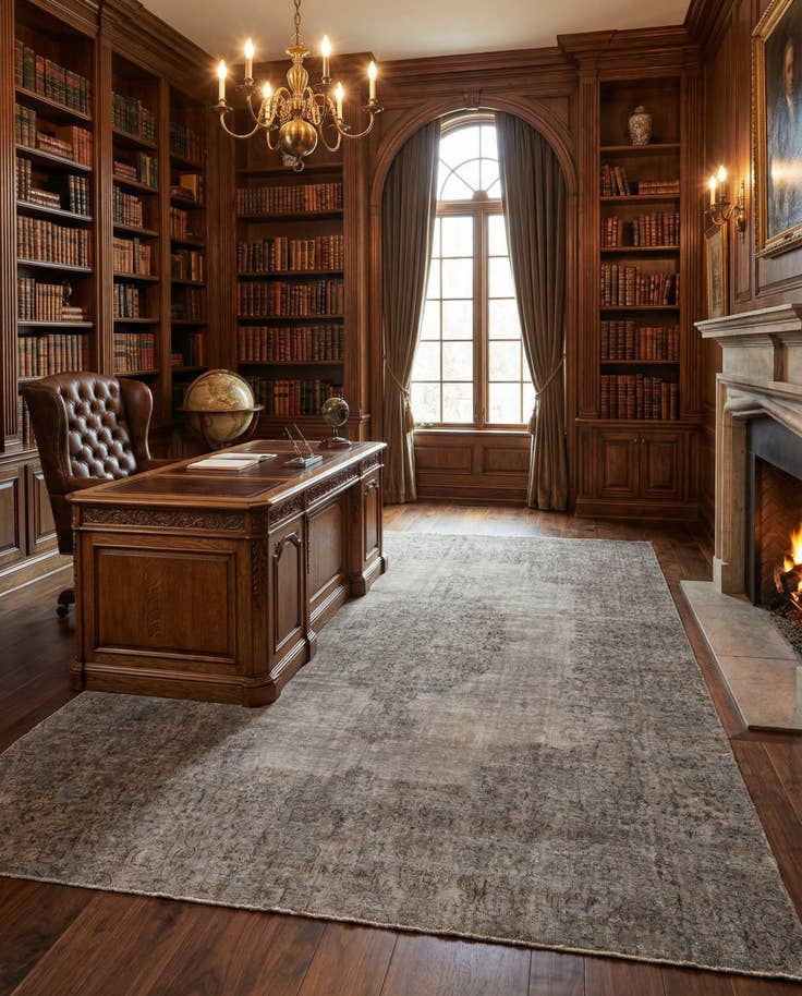 Detail image of 9' 7 x 13' 1 Vintage Royal Wool Rug