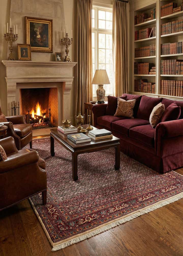 7' 1 x 10' Tabriz Wool Rug