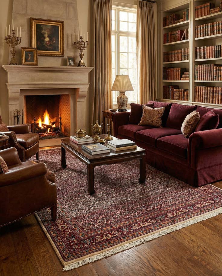 Detail image of 7' 1 x 10' Tabriz Wool Rug