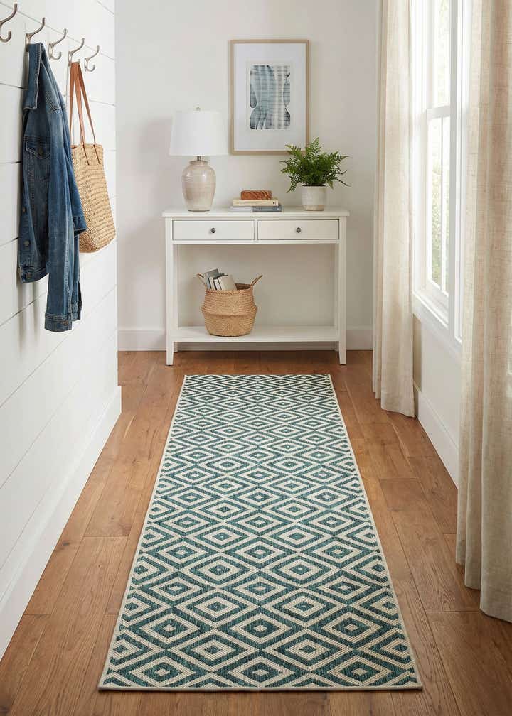 2' x 8' Easy-Clean Jill Zarin Costa Rica Indoor / Outdoor Runner Rug