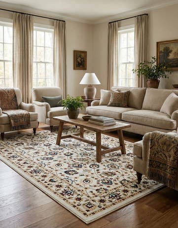 5' 2 x 7' 9 Nain Design Rug