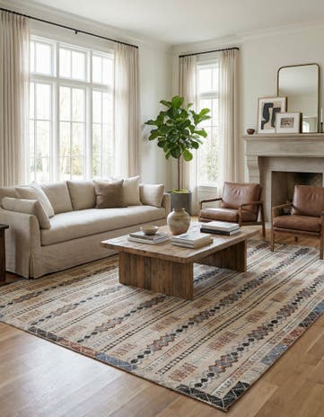 9' 5 x 12' 1 Hand Knotted Darya Wool Rug