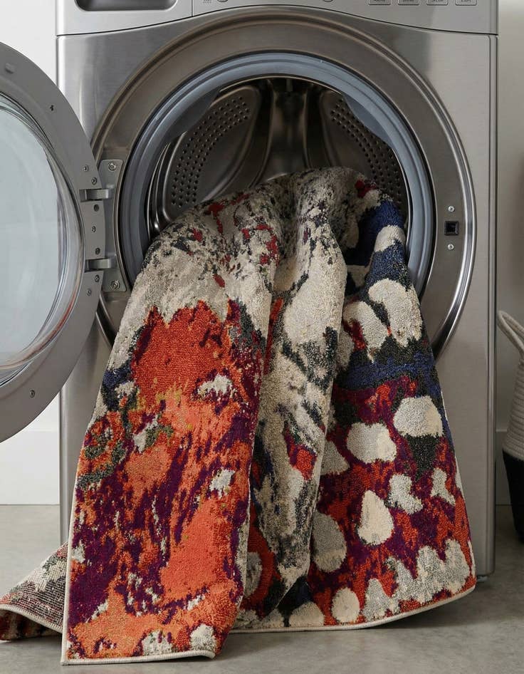 Detail image of  7' 10 x 7' 10  Washable Haerfest Square Rug