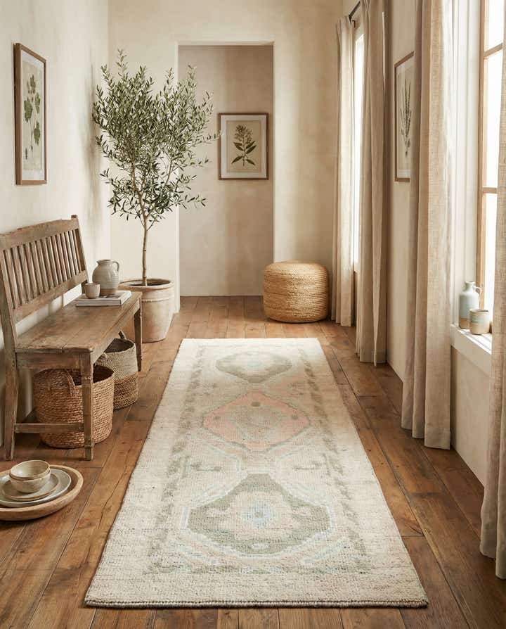 3' x 8' 9 Hand Knotted Moroccan Wool Runner Rug