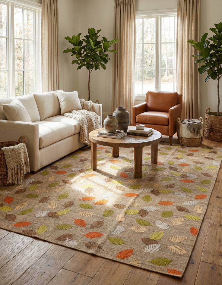 Detail image of 7' 5 x 9' 7  Hand Woven Kilim Modern Rug