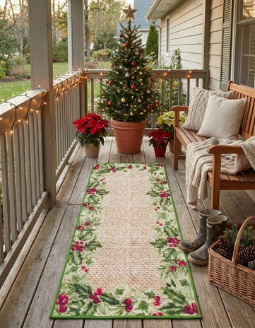 2' x 5' 1 Easy-Clean Jill Zarin Caribbean Indoor / Outdoor Runner Rug