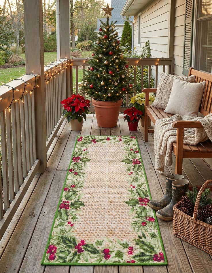 Detail image of 2' x 5' 1  Washable Jill Zarin Caribbean Indoor / Outdoor Runner Rug