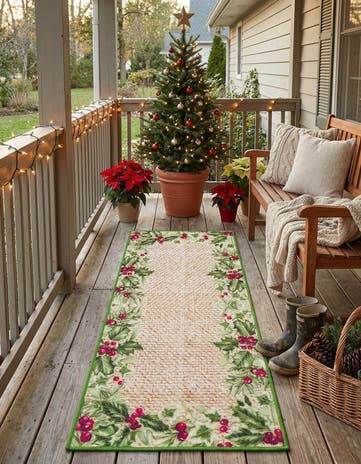 2' x 5' 1 Easy-Clean Jill Zarin Caribbean Indoor / Outdoor Runner Rug