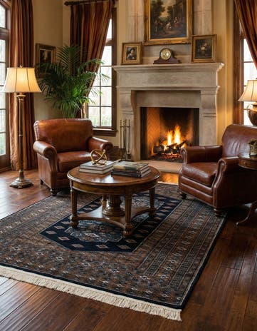 4' x 6' Hand Knotted Bokhara Oriental Rug