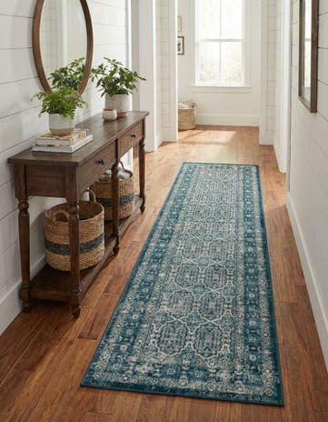 Blue Lucerne Runner Rug