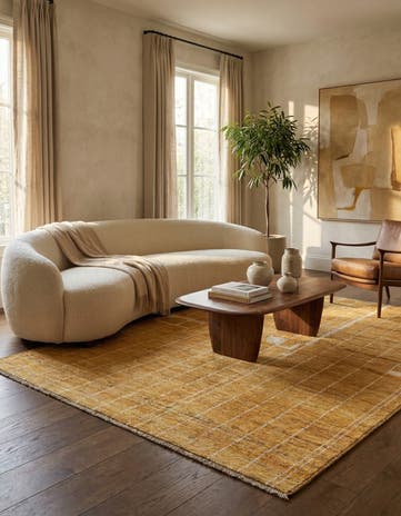 5' 9 x 7' 9 Hand Knotted Darya Wool Rug