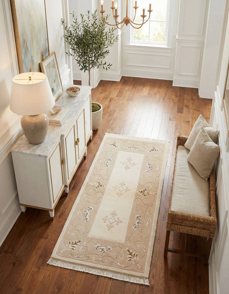 Detail image of 2' 9 x 5'  Hand Knotted Darya Wool Rug