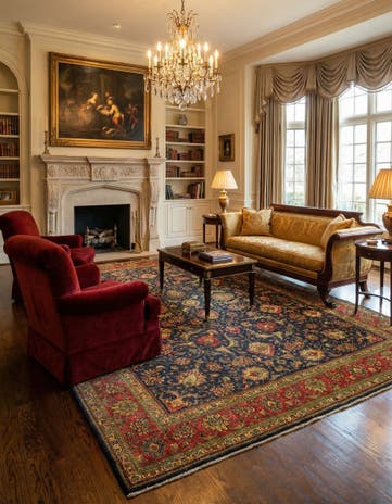 9' 6 x 12' 9 Hand Knotted Tabriz Persian Wool Rug