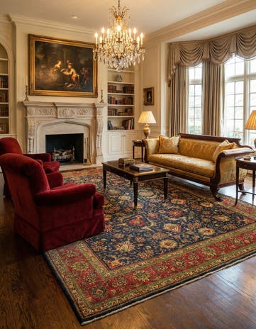 9' 6 x 12' 9 Hand Knotted Tabriz Persian Wool Rug