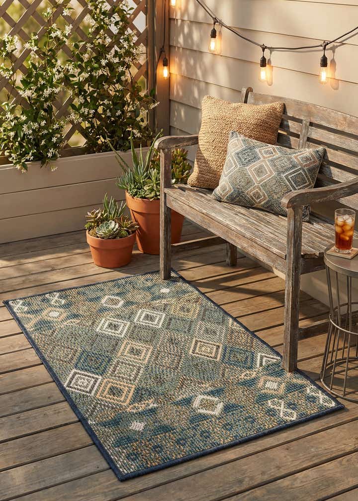 2' x 3' Easy-Clean Baja Indoor / Outdoor Rug