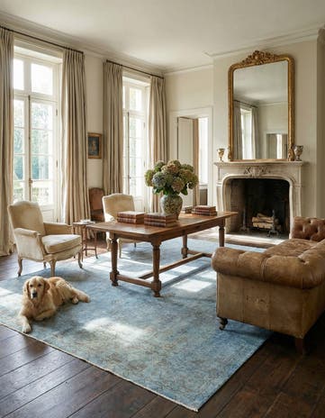 9' 3 x 12' 2 Vintage Royal Wool Rug