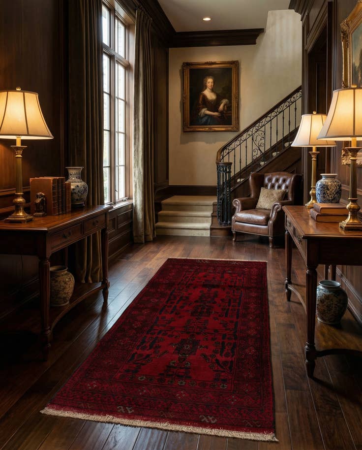 Detail image of 2' 10 x 5' 11 Hand Knotted Khal Mohammadi Wool Runner Rug