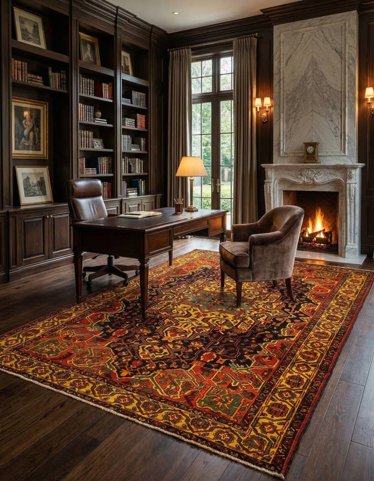 Detail image of 6' 10 x 10' Bachtiar Wool Rug