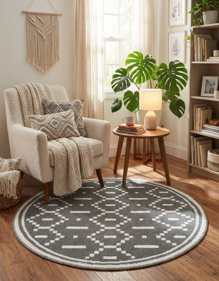 Detail image of 4' x 4' Oslo Round Rug