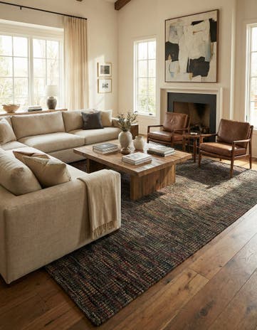 7' 8 x 10' 2 Hand Knotted Moroccan Wool Rug