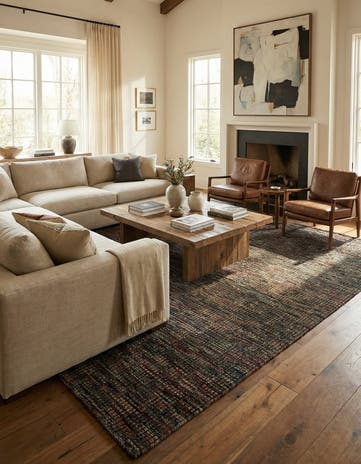 7' 8 x 10' 2 Hand Knotted Moroccan Wool Rug