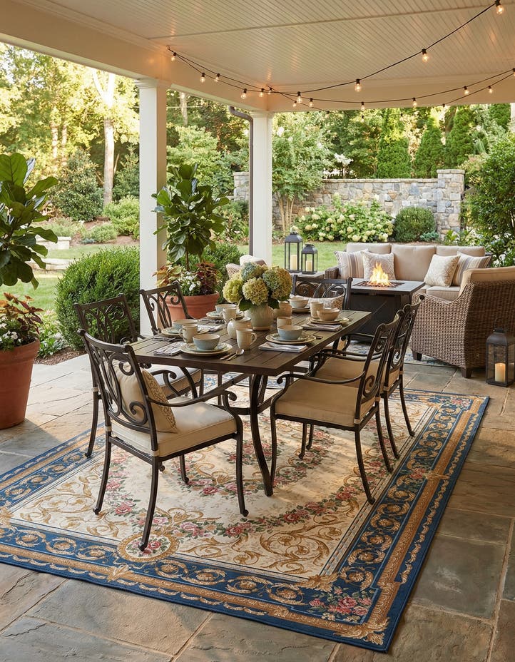 9' x 12' Easy-Clean Traditional Indoor / Ou...