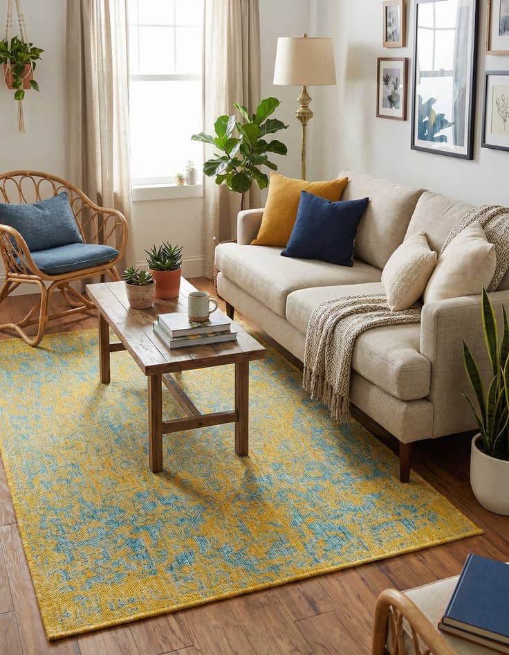 Detail image of 3' x 5' 3  Washable Jill Zarin Dubai Indoor / Outdoor Rug