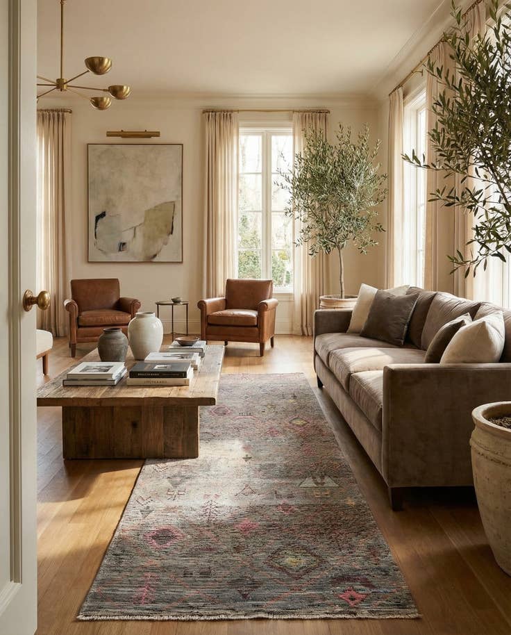 Detail image of 5' 3 x 15' 7 Hand Knotted Moroccan Wool Runner Rug