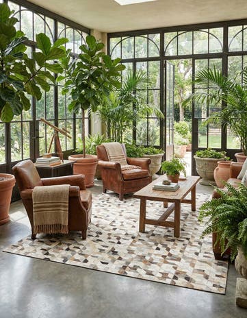 5' 4 x 7' 7 Cowhide Rug