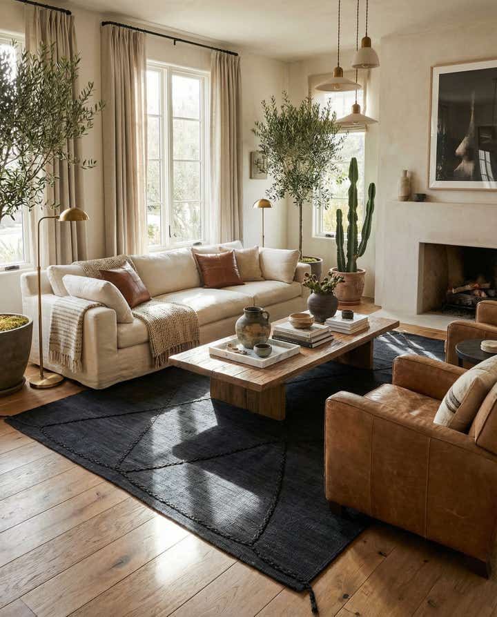 5' 8 x 7' 10 Hand Knotted Moroccan Wool Rug