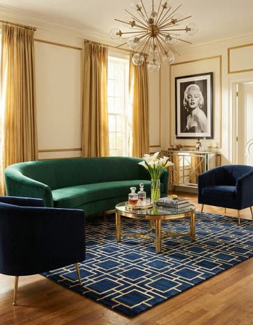 10' x 14' Marilyn Monroe&trade; Glam Deco Rug