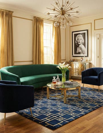 10' x 14' Marilyn Monroe™ Glam Deco Rug