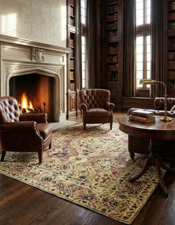 7' x 9' 7 Vintage Royal Wool Rug