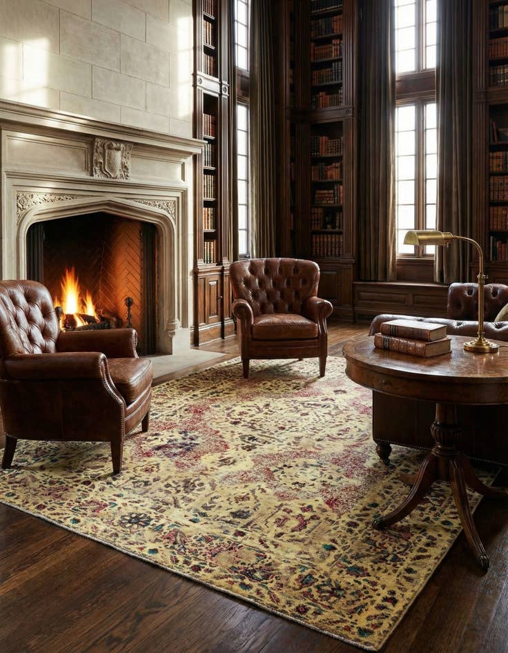 Detail image of 7' x 9' 7 Vintage Royal Wool Rug