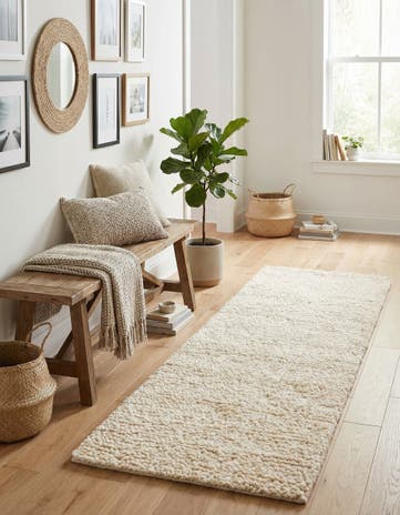 2' x 6' 1 Hand Woven Haka Deluxe Shag Runner Rug