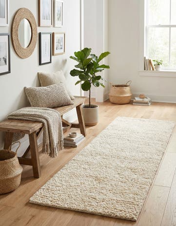 2' x 6' 1 Hand Woven Haka Deluxe Shag Runner Rug