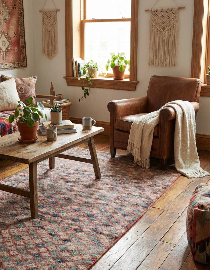 Detail image of 3' 4 x 5' 10  Hand Knotted Balouch Wool Rug