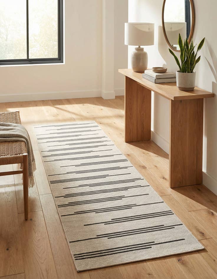 Detail image of 2' x 8'  Washable Modern Indoor / Outdoor Runner Rug