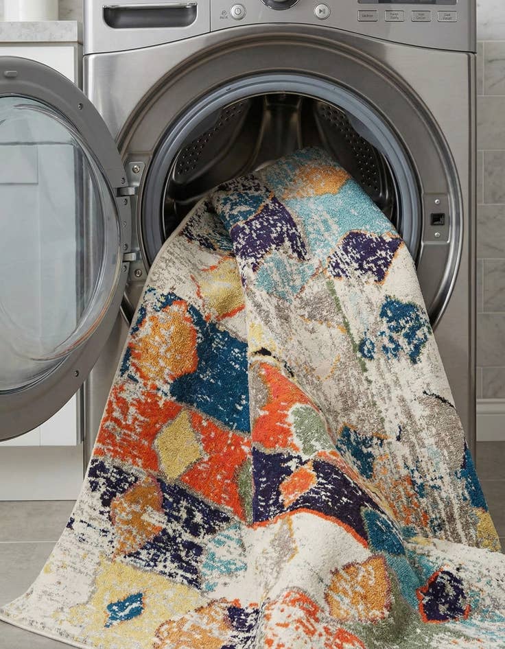 Detail image of  7' 10 x 10'  Washable Vivid Rug