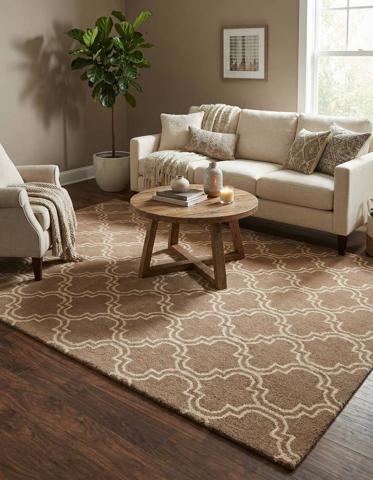 Detail image of 5' x 8' Luna Wool Rug