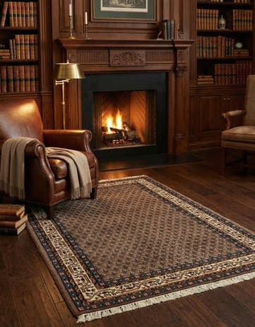 4' x 6' Hand Knotted Mir Wool Rug