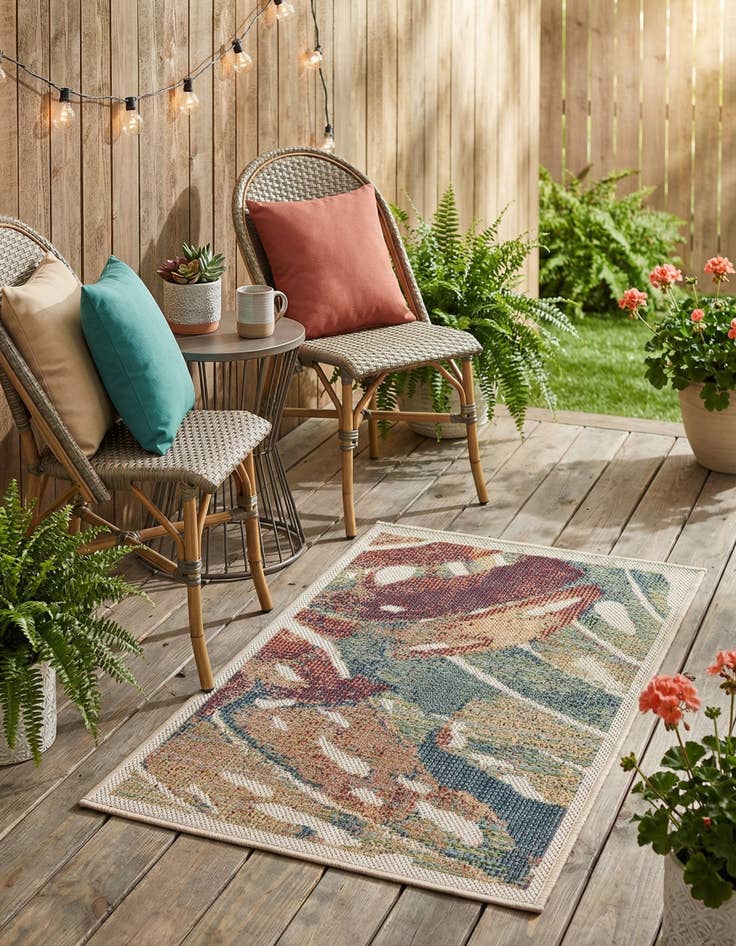 Detail image of 2' x 3'  Washable Baja Indoor / Outdoor Rug