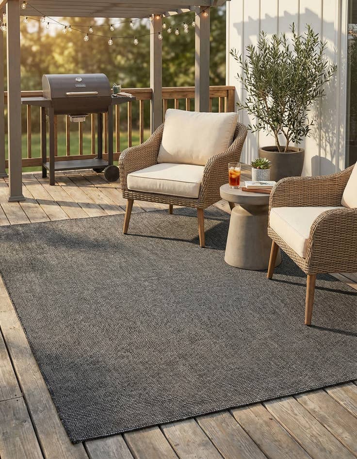 Detail image of 7' 10 x 7' 10 Easy-Clean Jill Zarin Palm Springs Indoor / Outdoor Square Rug