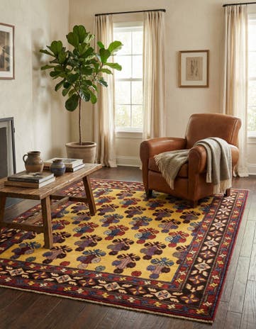 5' 10 x 7' 10 Hand Knotted Kazak Oriental Rug