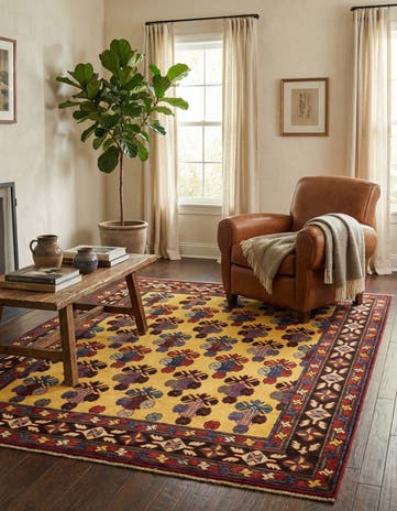 5' 10 x 7' 10 Hand Knotted Kazak Oriental Rug