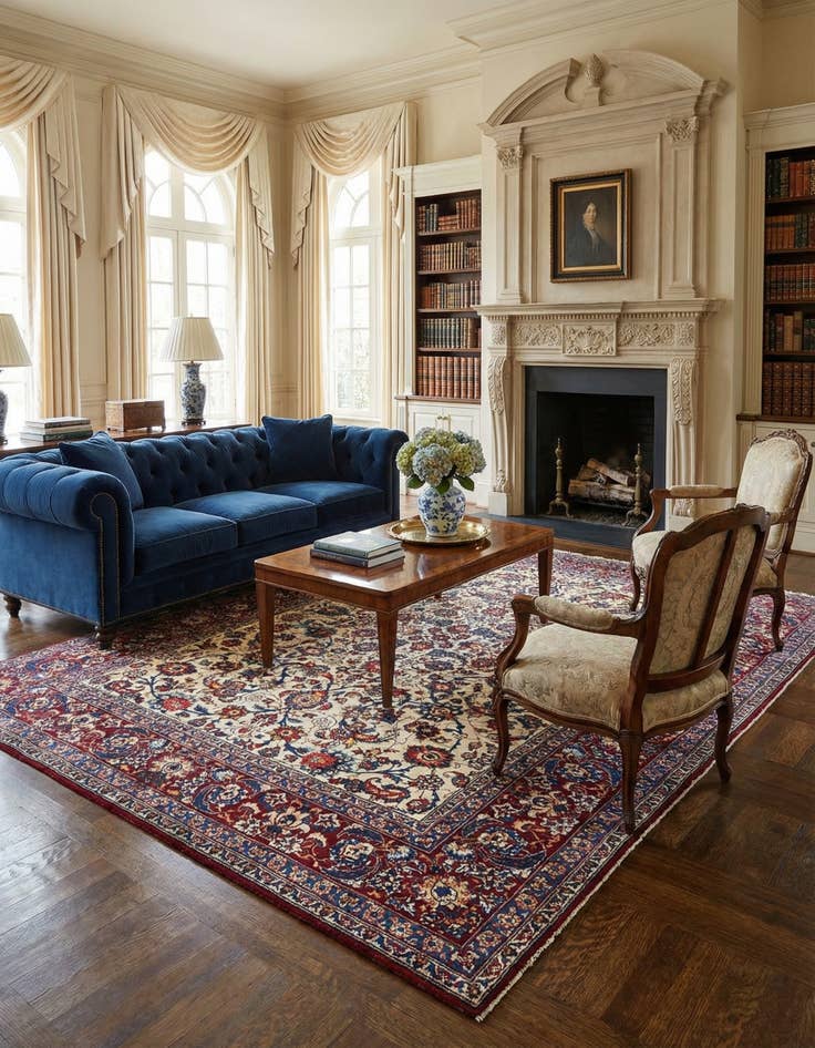 Detail image of 7' 10 x 11' 7 Najafabad Wool Rug