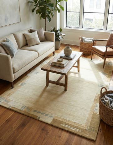 4' x 5' 10 Hand Knotted Nepal Wool Rug