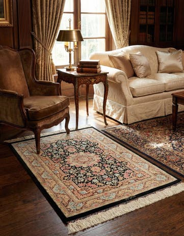 2' 7 x 3' 10 Ghom Silk Rug