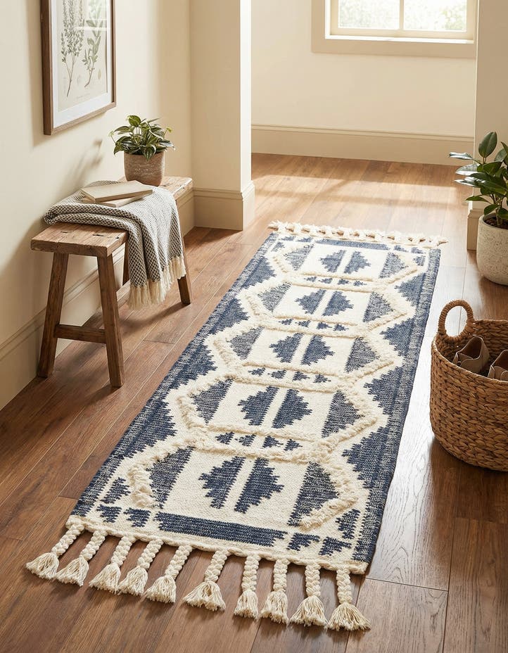 2' 2 x 5' 1 Hand Woven Arizona Wool Runner Rug